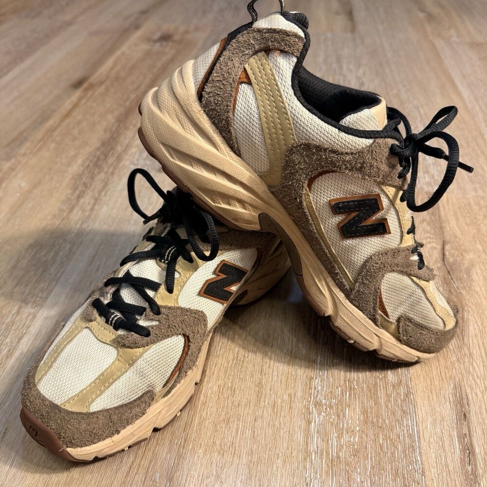 New Balance 530 Brown & Beige Sneakers Sizes M7/W8.5 Running Shoes MR530SNC